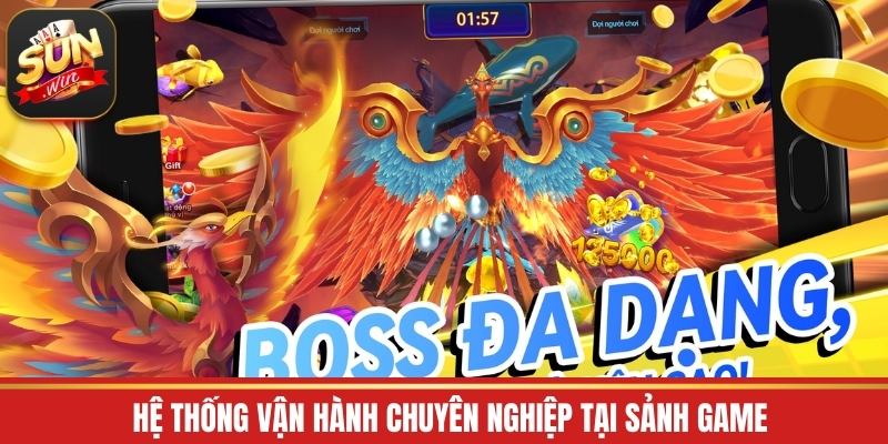 Hệ thống vận hành chuyên nghiệp tại sảnh game