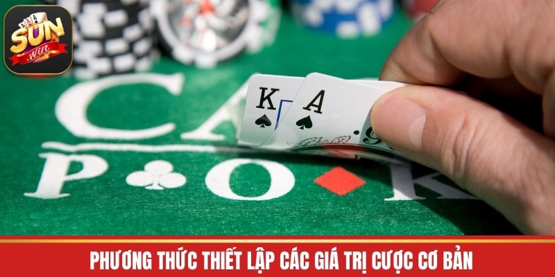 Phương thức thiết lập các giá trị cược cơ bản